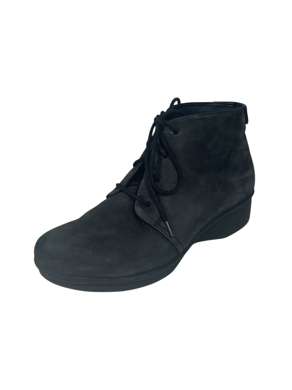Dansko Lucille Ankle Chukka Boots Size 39 9 Black Nubuck Leather Booties